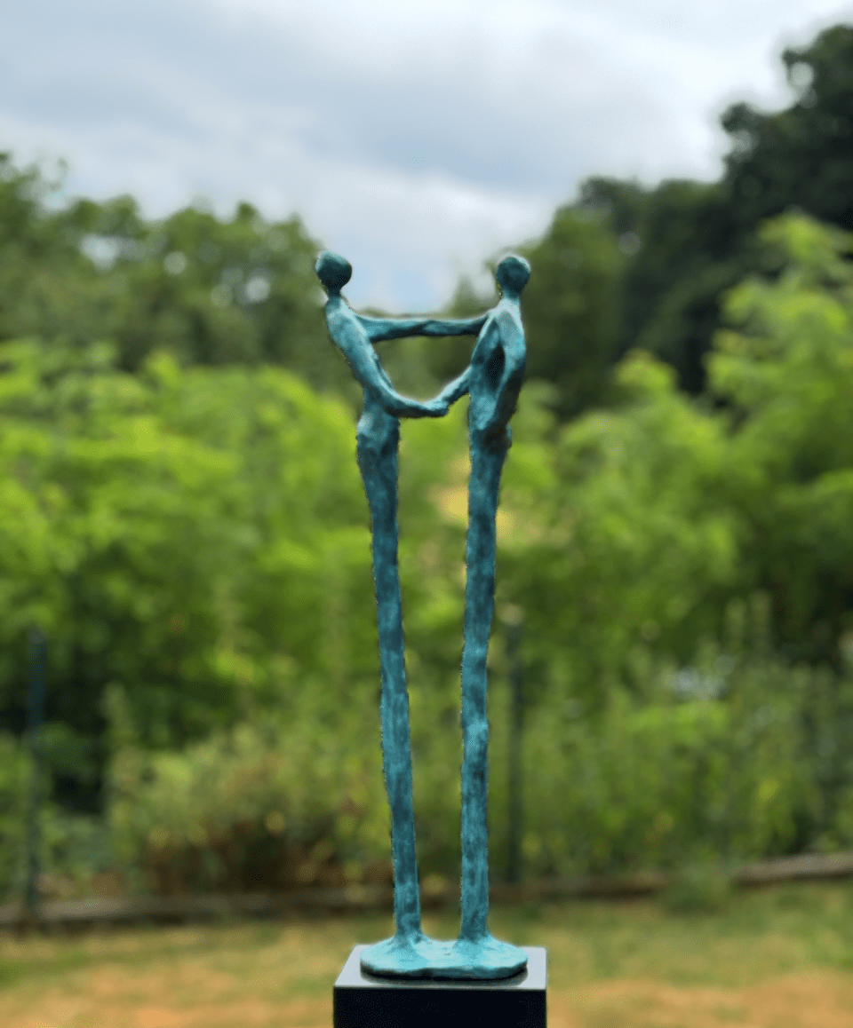 Bronze Skulptur Der Händedruck große Ausführung. Geschenk für Firmenkunden, Firmenjubiläum, Geschäftspartner, Business Partner, hochwertiges Geschenk, exklusives Geschenk