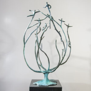 Skulptur Der Stamm der Organisation - Hochwertiges Kunstwerk als Geschenk für Geschäftspartner, Geschäftsführer, Geschäftsführung und als Dekoration für Büro/Firma/Unternehmen oder Zuhause