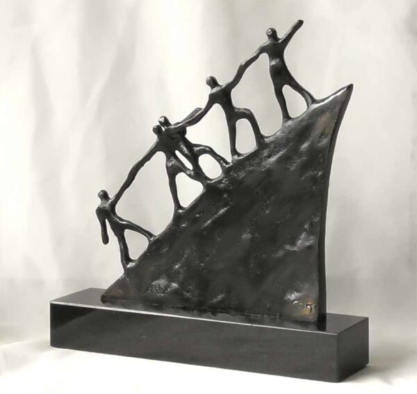Bronzeskulptur "Der Weg nach vorne" – Bild 2