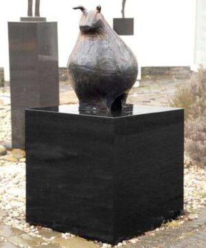 Granitsockel schwarz, hochglanzpoliert 50x50x50cm (für Außen geeignet)