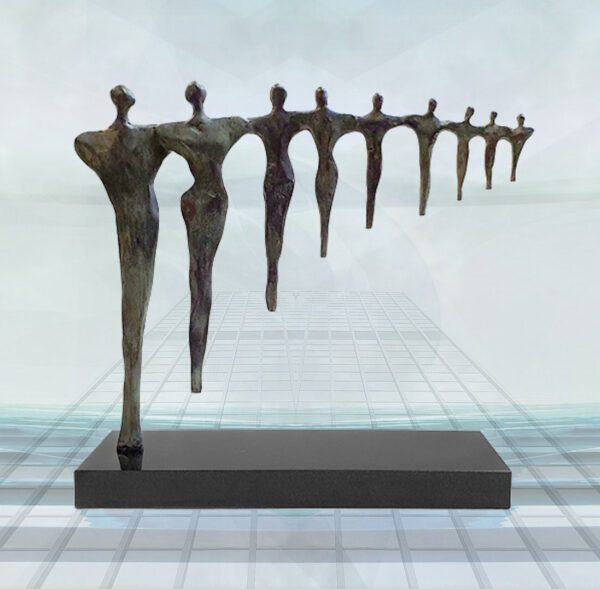 Bronzeskulptur "Unternehmensperspektiven" – Bild 2