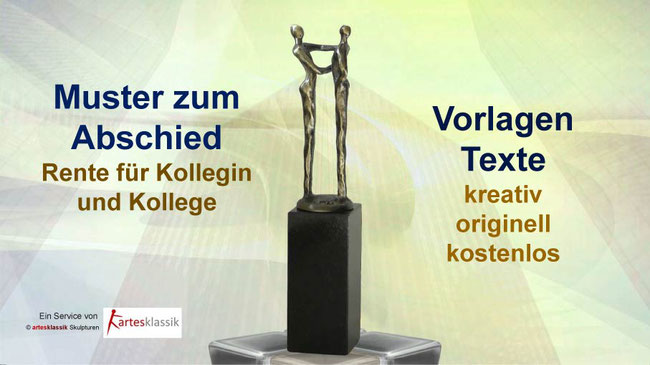 Muster Texte Vorlagen zum Abschied Rente Kollegen Kollegin