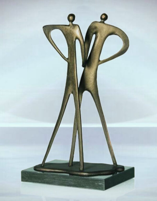 Skulptur ein kräftiger Händedruck - Stilvolles Geschenk für Geschäftspartner, zum Firmen Jubiläum, für Business Partner, zur Firmenübernahme, zur Firmeneinweihung und Gratulation