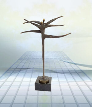 Skulptur gegenseitiger Respekt Geschenk für Firmenkunden, zum Jubiläum, zur Hauseinweihung, Geburtstag, zur Motivation und Einladung zu Veranstaltungen