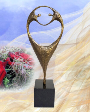 Skulptur gemeinsame Leidenschaft - Kreatives und exklusives Geschenk zur Hochzeit, Jahrestag, Geburtstag oder für besonders wichtige Personen in unserem Leben