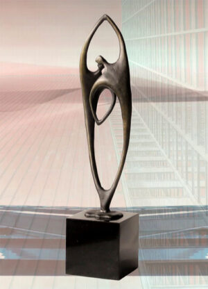 Skulptur Gewachsene Zusammenarbeit - Ausgefallenes Geschenk zum Firmen Jubiläum, Jubiläum, zur Geschäftsgründung oder Geschäftsübergabe sowie Geschenk für Geschäftspartner oder Chefs. Gravur möglich
