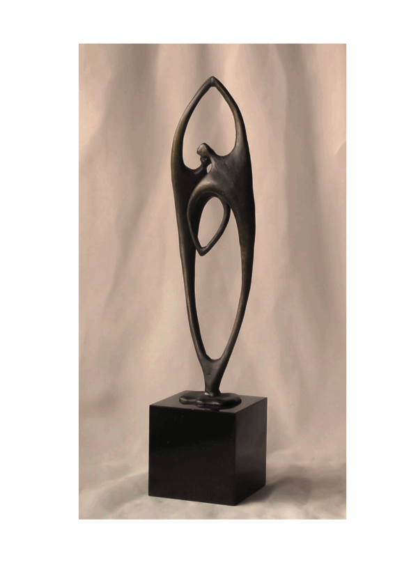 Skulptur Gewachsene Zusammenarbeit - Ausgefallenes Geschenk zum Firmen Jubiläum, Jubiläum, zur Geschäftsgründung oder Geschäftsübergabe sowie Geschenk für Geschäftspartner oder Chefs. Gravur möglich