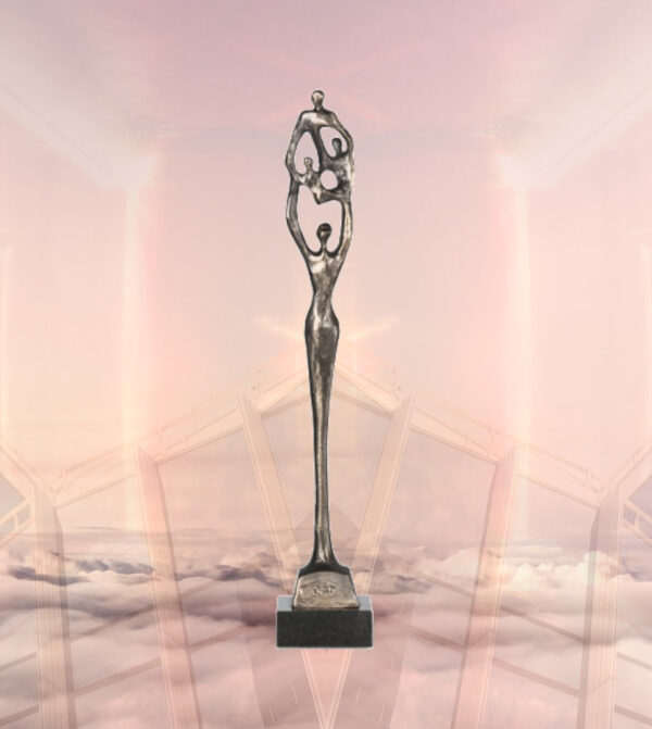 Skulptur gute Beziehungen Geschenk Firmenjubiläum, für Geschäftskunden, zur Einweihung, für Familienmitglieder, Partner/Partnerin, zum Jahrestag oder ganz besondere Menschen