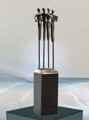 Skulptur Höchste Qualität - Tolles und exklusives Geschenk für Firmen, Geschäftspartner, Kunden, Geschäftsführer, Lieferanten, Kooperationen und für Mitarbeiter. Gravur möglich