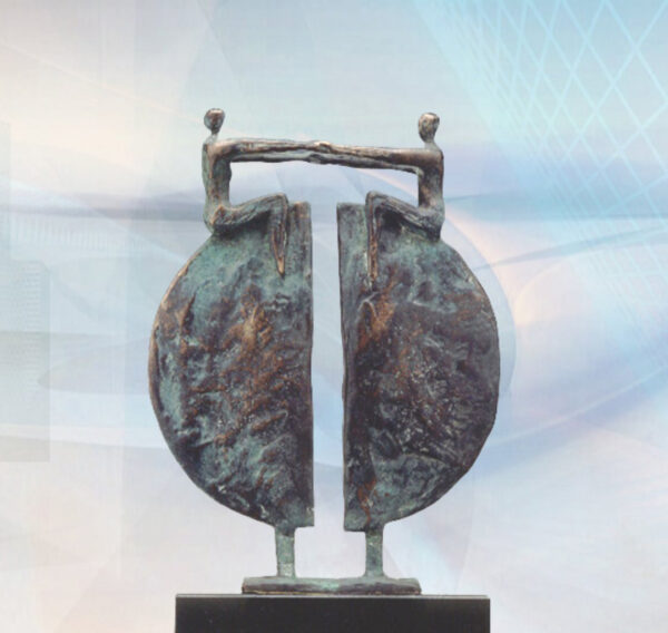 Bronzeskulptur "Neue Perspektiven" - Große Ausführung – Bild 2