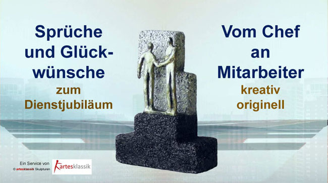 Sprüche und Glückwünsche zum Dienstjubiläum vom Chef an Mitarbeiter