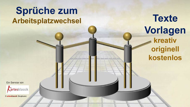 Sprüche zum Arbeitsplatzwechsel - Texte und Vorlagen