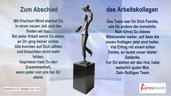 Zum Abschied des Arbeitskollegen