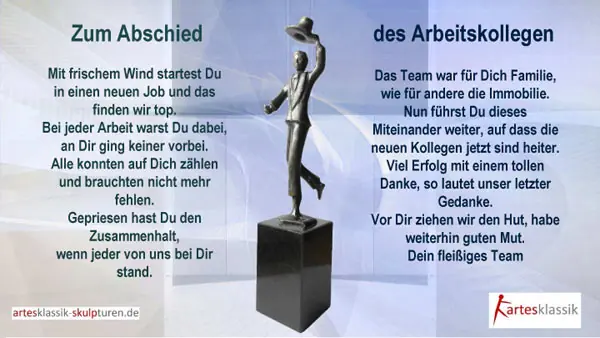 Zum Abschied des Arbeitskollegen