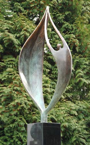 Skulptur aus Bronze "Ein neuer Anfang"