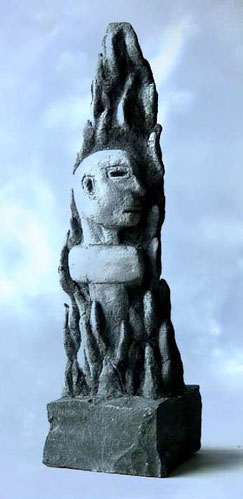 Skulptur "Erfolgswissen versetzt Berge"