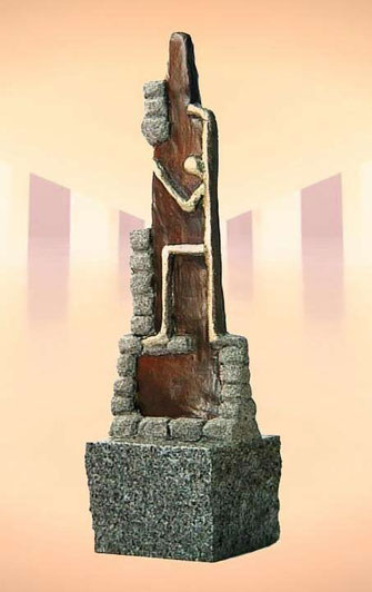 Skulptur "Stolz auf das Erreichte"