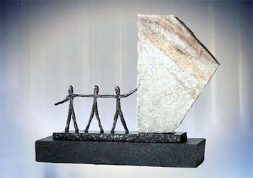 Skulptur Ein gemeinsames Wertefundament schaffen
