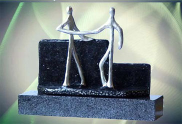 Skulptur Gegenseitige Wertschätzung