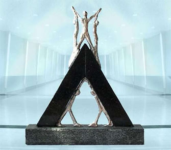 Skulptur "Cooperation creates Futures"